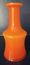 Alsterfors #AV281/20 Swedish Orange Opal Cased Glass Vase Mid Century Modern MCM