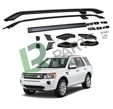 FITS FREELANDER 2 ROOF RACK BAR RAILS BLACK (2006-2014) NEW OEM STYLE