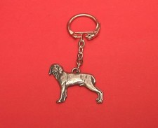 Weimaraner Dog Pewter Keyring