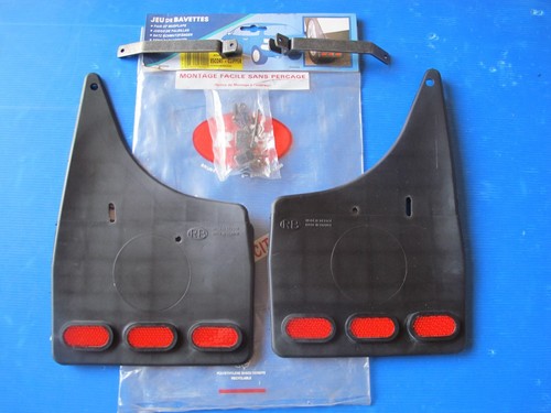 Rear mud flaps with reflectors - flaps,