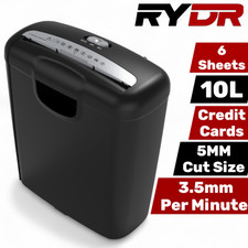 RYDR Paper Shredder 5 Sheet 10