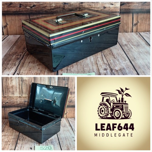 Metal cash box money - cash, tin