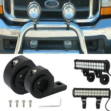 2PCS 25-35mm Tube Clamps Bull Bar Roll Cage LED Spot Light Holder Mount Bracket