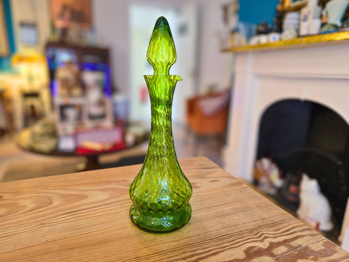Vintage green glass empoli - vintage,