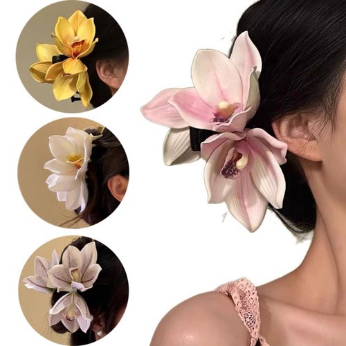 Headwear frangipani claw clip - frangipani,