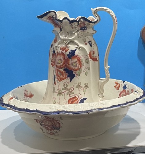 Large antique wash stand water - wash,