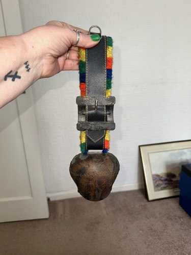 Swiss copper cow bell - bell, colorful