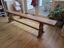 Traditional Solid Oak Bench