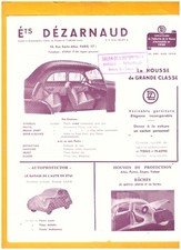PARIS (XVII°) DUNLOPILLO CAR COVERS ""Ets. DEZARNAUD"" Tract circa 1950