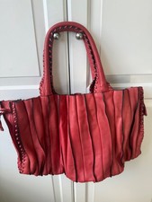 Red Lupo leather handbag with