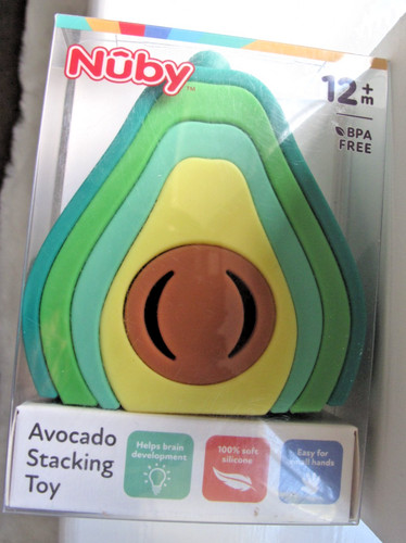 Nuby avocado stacking toy - nuby,