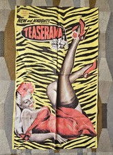 Teaserama Bettie Page Retro Dish Towel / Kitsch / Never Used / Rockabilly