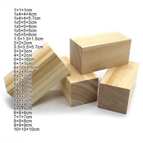 Solid pine wood blocks cubes - wood,