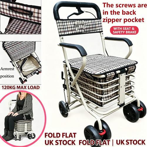 Foldable wheel shopping - 4,
