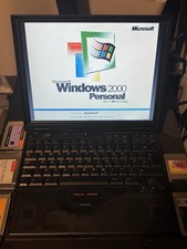 Vintage IBM ThinkPad 600E Pentium 2 366 - 128MB - 6GB - Windows 2000 - Goodies!