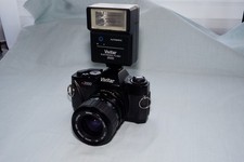 Vivitar V 2000 camera with lens and flash