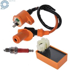 Racing 6 Pin CDI Ignition Coil Spark Plug For GY6 50cc 125cc 150cc Moped Scooter