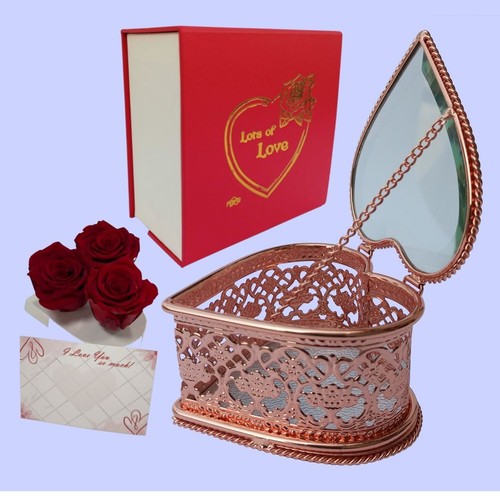 Aaskas heart shaped rose gold - heart,