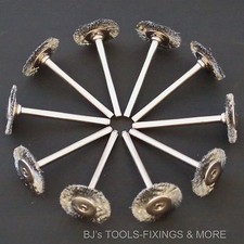 10 STEEL WIRE WHEEL BRUSHES