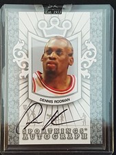 Dennis Rodman 2009 Sport Kings Silver Version On Card Auto Chicago Bulls