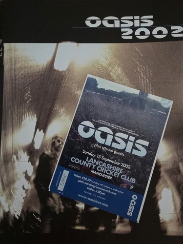 Oasis 2002 tour programme rock - programme,