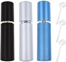 10ML Perfume Atomiser Spray Bottle, 3 Pieces Refillable Refilling Travel Size Pe