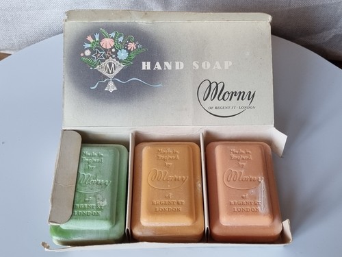 Vintage morny hand soap trio - vintage,