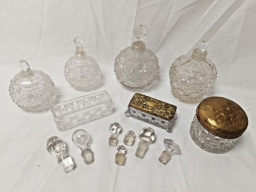 Victorian cut glass ladies - victorian,