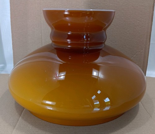 Vintage large brown dome - large, glass