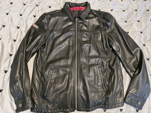 Mens black leather superdry - mens,