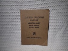 Vintage David Brown Albion Agricultural Loader Instructions Parts Manual Book