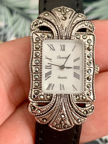 Carvel marcasite dress watch - dress,