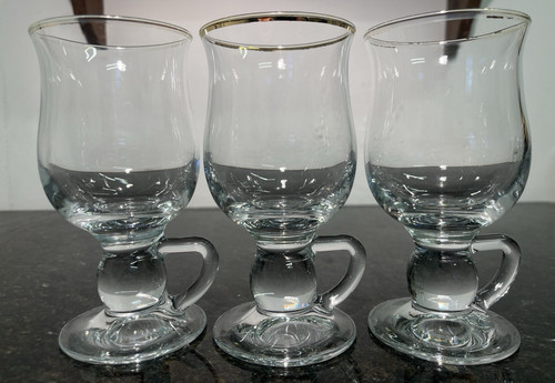 Irish coffee glasses - irish, gold