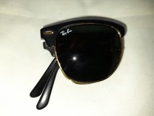 Ray-Ban Clubmaster Folding RB2176 Matte Ebony Frames Green G-15 Lenses 51mm