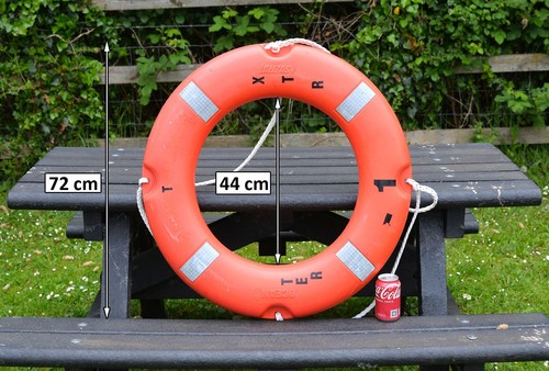 Used life ring buoy cm - life,