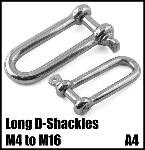 Long shackle dee rigging - d, pin