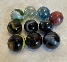 Large Glass Marbles x10 Swirls