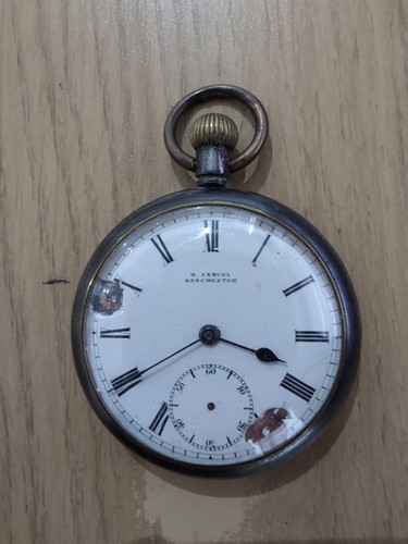 Gunmetal pocket watch - gunmetal,