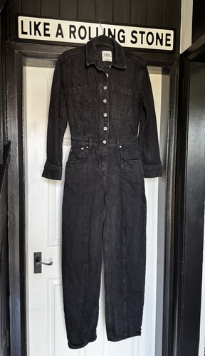 Zara black washed denim - black,