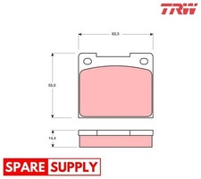 BRAKE PAD SET, DISC BRAKE FOR