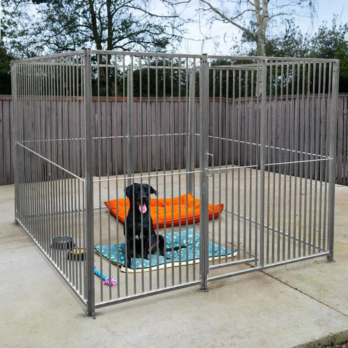 Dog run panels galvanised - dog,