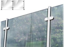 Balustrade Glass Panels 10mm Toughened & Steel Posts System For Decking & Patios