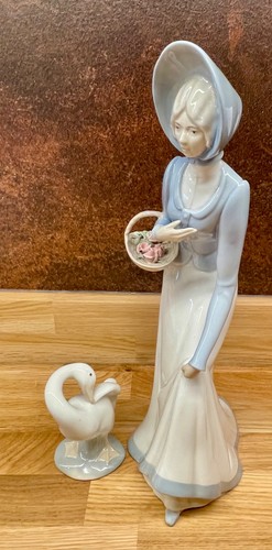 Vintage porcelanas lady with - porcelanas,