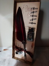 QUILL FEATHER PEN SET (NEW IN