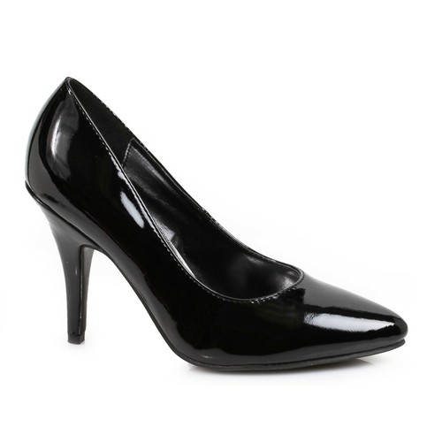 Black pointy toe heels - black,