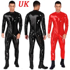 UK Men Zipper Crotch Jumpsuit