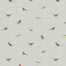 Oilcloth Tablecloth Garden Birds  Coated Cotton Wipe clean