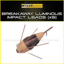 BREAKAWAY LUMINOUS IMPACT LEADS - ALL SIZES (x5) - NEW - SEA FISHING WEIGHTS