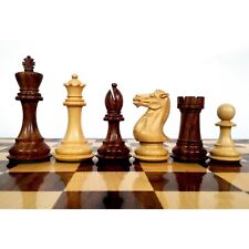 4.1" Pro Staunton Weighted Wooden Chess Pieces Only Set - Golden Rosewood