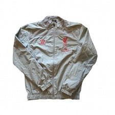 LIVERPOOL FC Football Jacket Grey Warrior Full Zip kids XLB  VGC